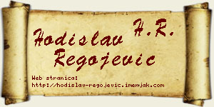 Hodislav Regojević vizit kartica
